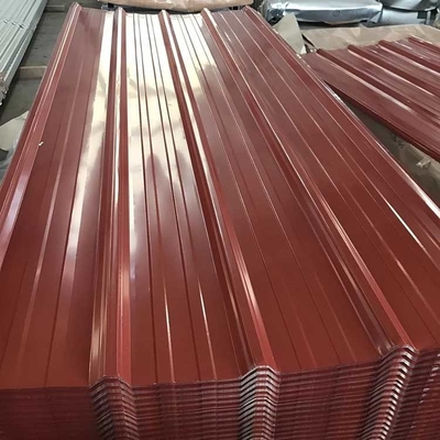 Gewölbtes Stahlblech, das 6m galvanisierte RAl-Farbe überdacht
