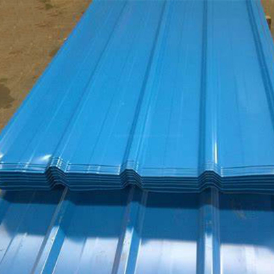 Ppgi runzelte die Stahlüberdachungsbeschichtete blatt-800mm galvanisierte Zink-Farbe