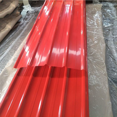 Vorgestrichene Kohlenstoffstahl-Deckung bedeckt 12 M Color Coated Corrugated