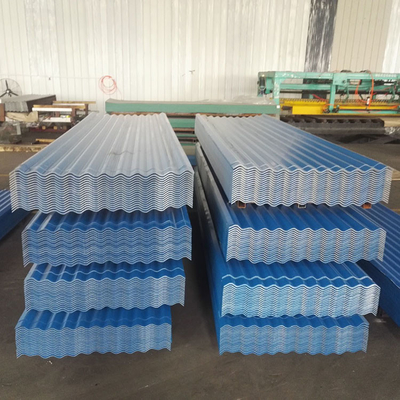 Farbe beschichtete gewölbte galvanisiertes Eisen-Deckungs-Platte des Stahlblech-1200mm