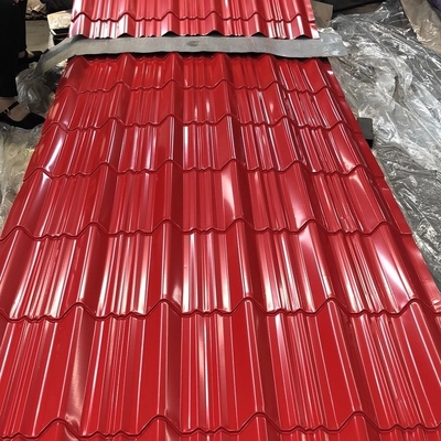 Ppgi runzelte Stahlüberdachungsbuntes 0.4mm Metall des blatt-