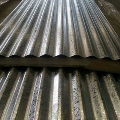 Galvanisiertes Eisen-Deckungs-Blatt DX51D Z100 runzelte 6-12m Länge