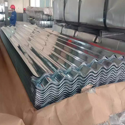 Galvanisiertes Eisen-Deckungs-Blatt DX51D Z100 runzelte 6-12m Länge