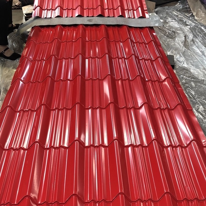 Ppgi runzelte Stahlüberdachungsbuntes 0.4mm Metall des blatt-