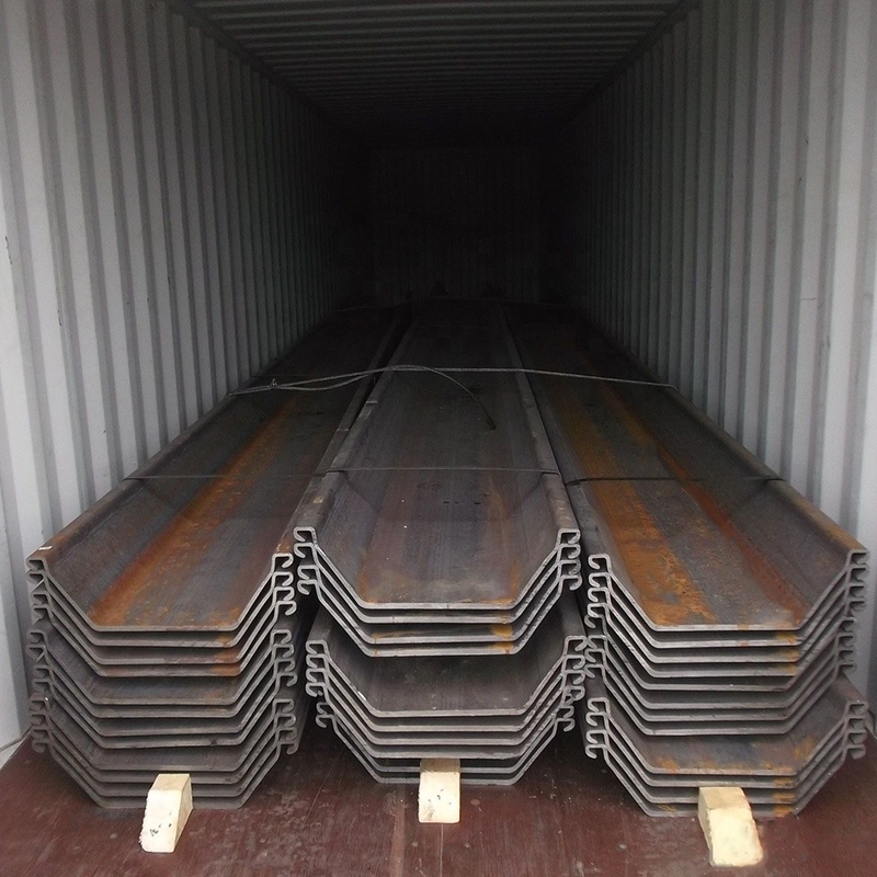 Baustahl-Z-Typ-Spundwand Q235 Q345 kaltgeformtes S355